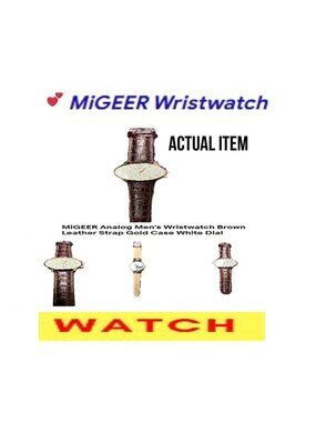 🛑 MIGEER Leather ➕ WRISTWATCH Designer 🆒 WATCH Analog TIME PIECE 💸 BUY NOW ❗